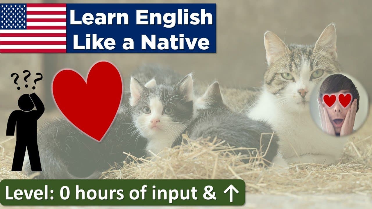 Super Shorts  #1: Do you like cats? (Learn English Like a Native - Level 0 hours & ↑)