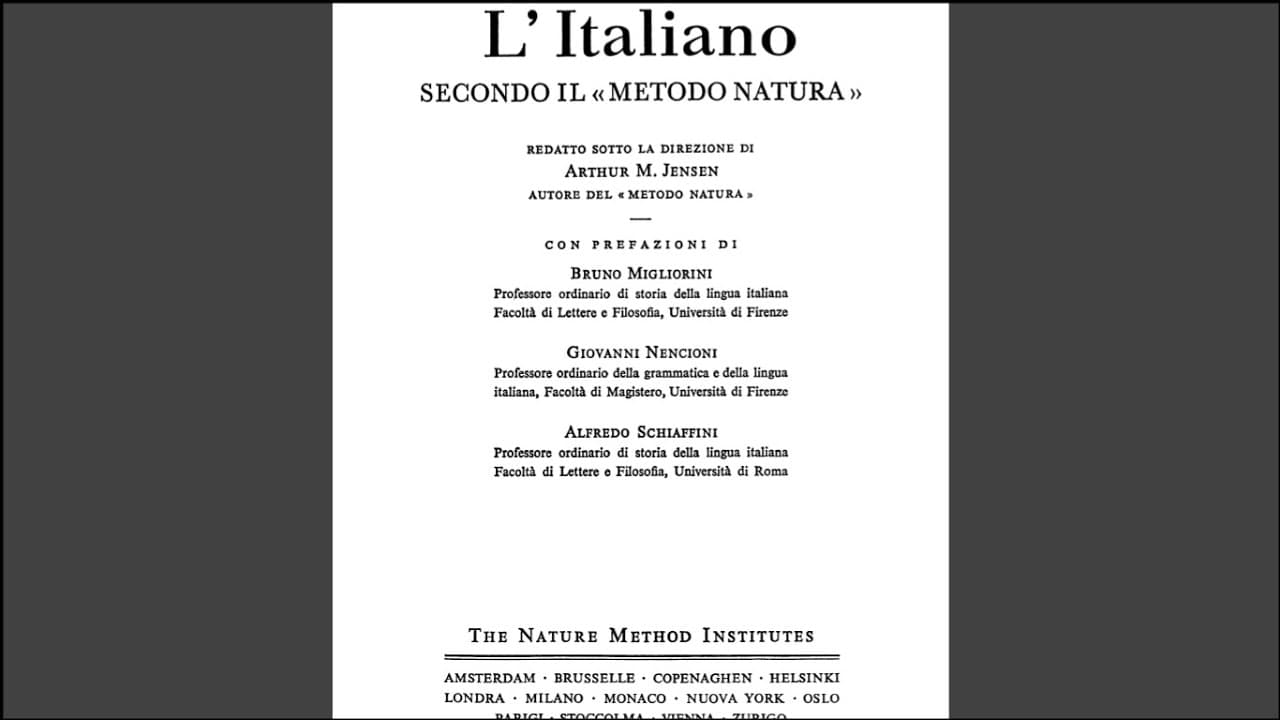 L'Italiano secondo il Metodo Natura Capitolo 4 (L'Anno)