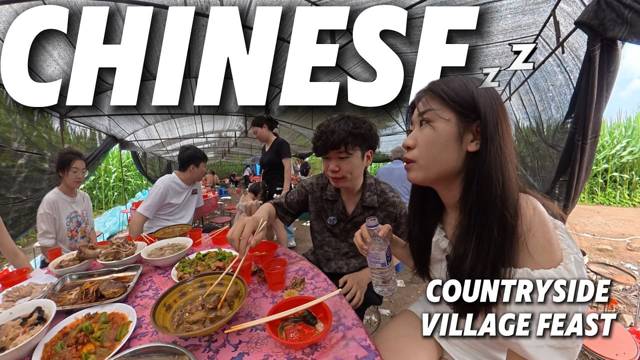Comprehensible Input Mandarin: What People Eat at a Chinese Countryside Wedding? 🥖 真正的乡村流水席！