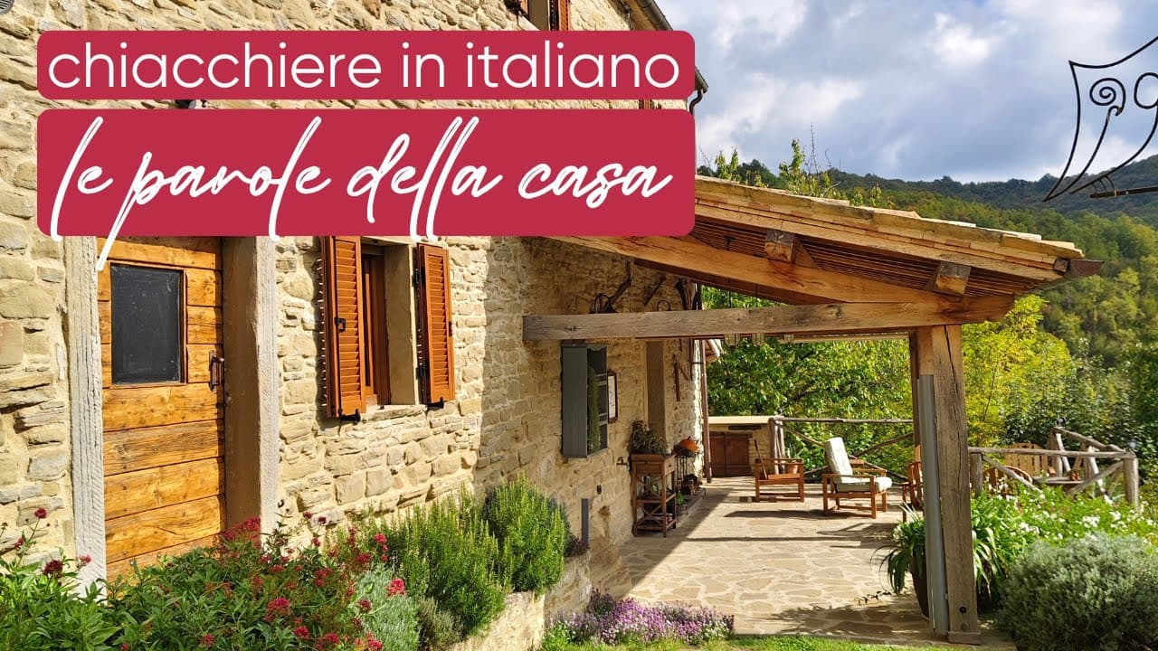 Tour di un agriturismo nelle Marche 🇮🇹 | Vocabolario della casa (A1–A2)