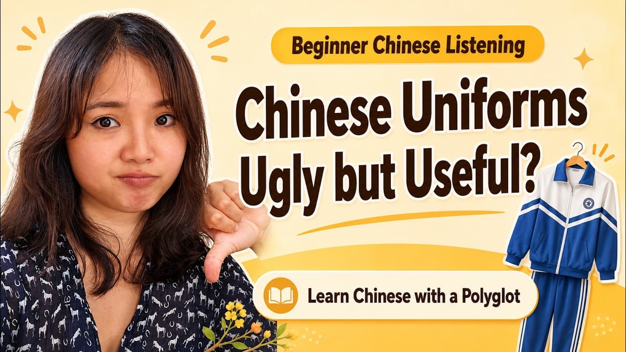 Chinese School Uniforms: Ugly but Useful? | Beginner Chinese Listening Podcast
