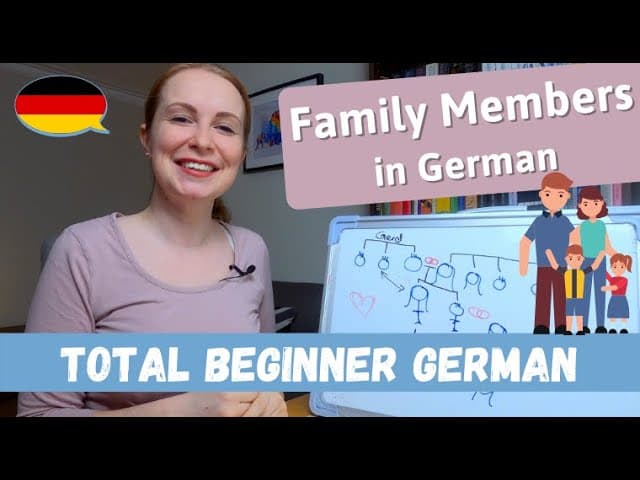 Family Members In German // Emma's Family│Total Beginner German