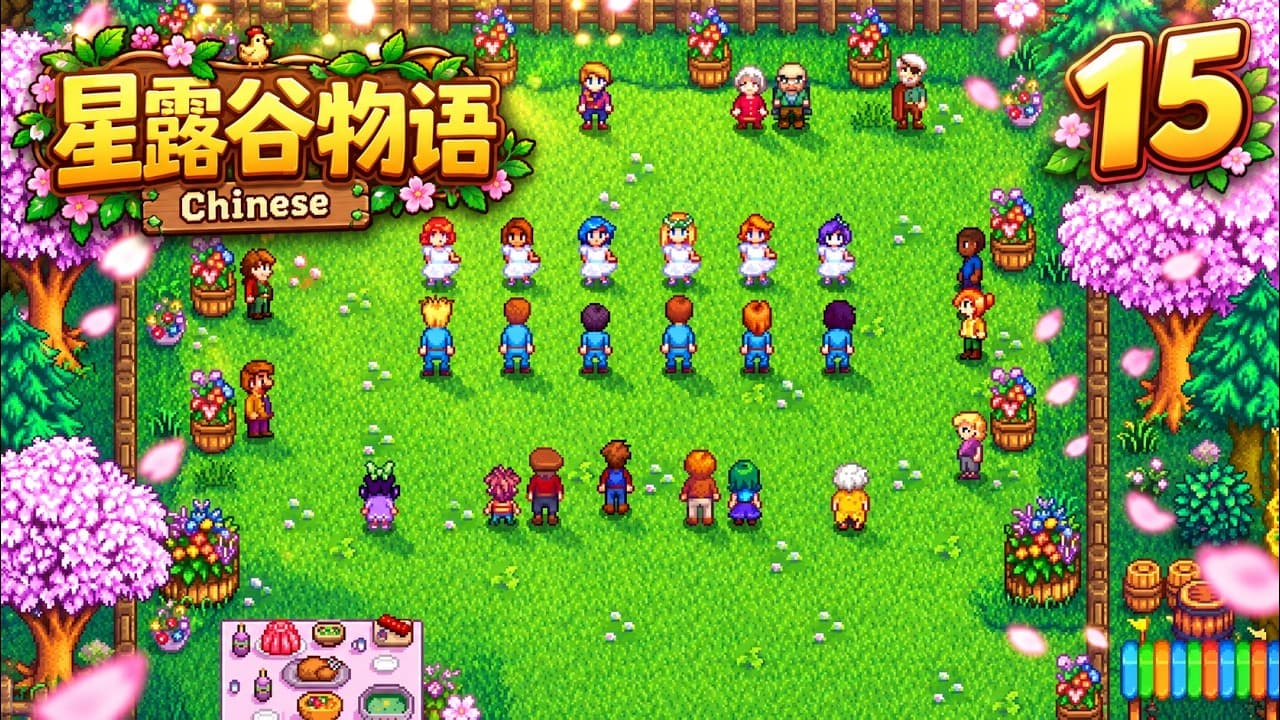 Learn Chinese with Stardew Valley 🌱 Slime Hunting, Upgrading My Watering Can & Fishing!