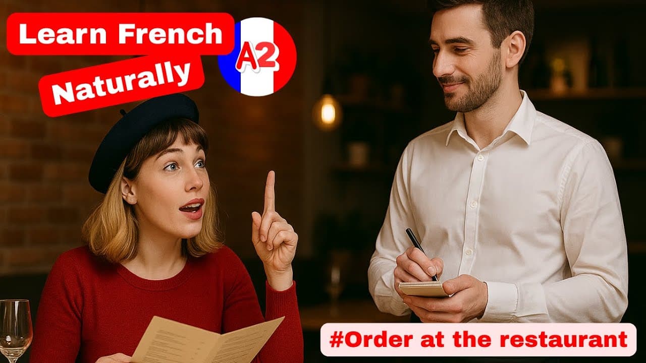 100% Easy French - Order at the restaurant  (Comprehensible Input)