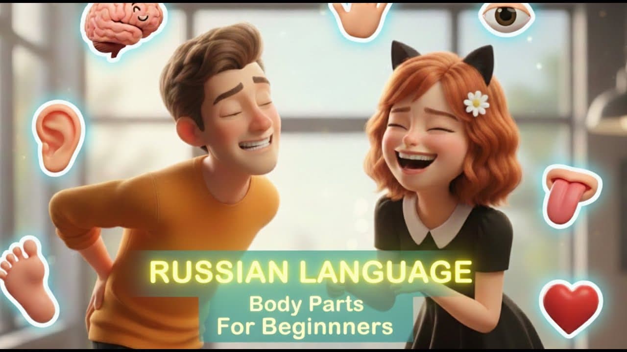 Learn Russian with a Story: Funny Body Parts Workout! (A1 Russian for Beginners)