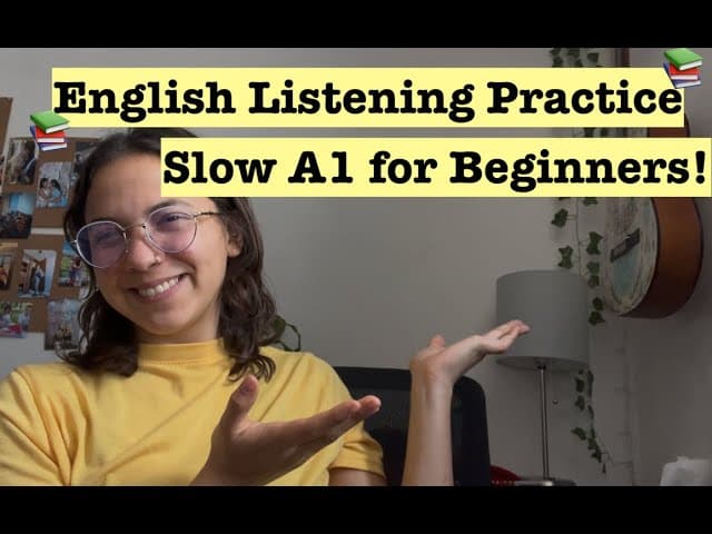 Beginner English Slow Listening Practice --- Talking about 👉ME