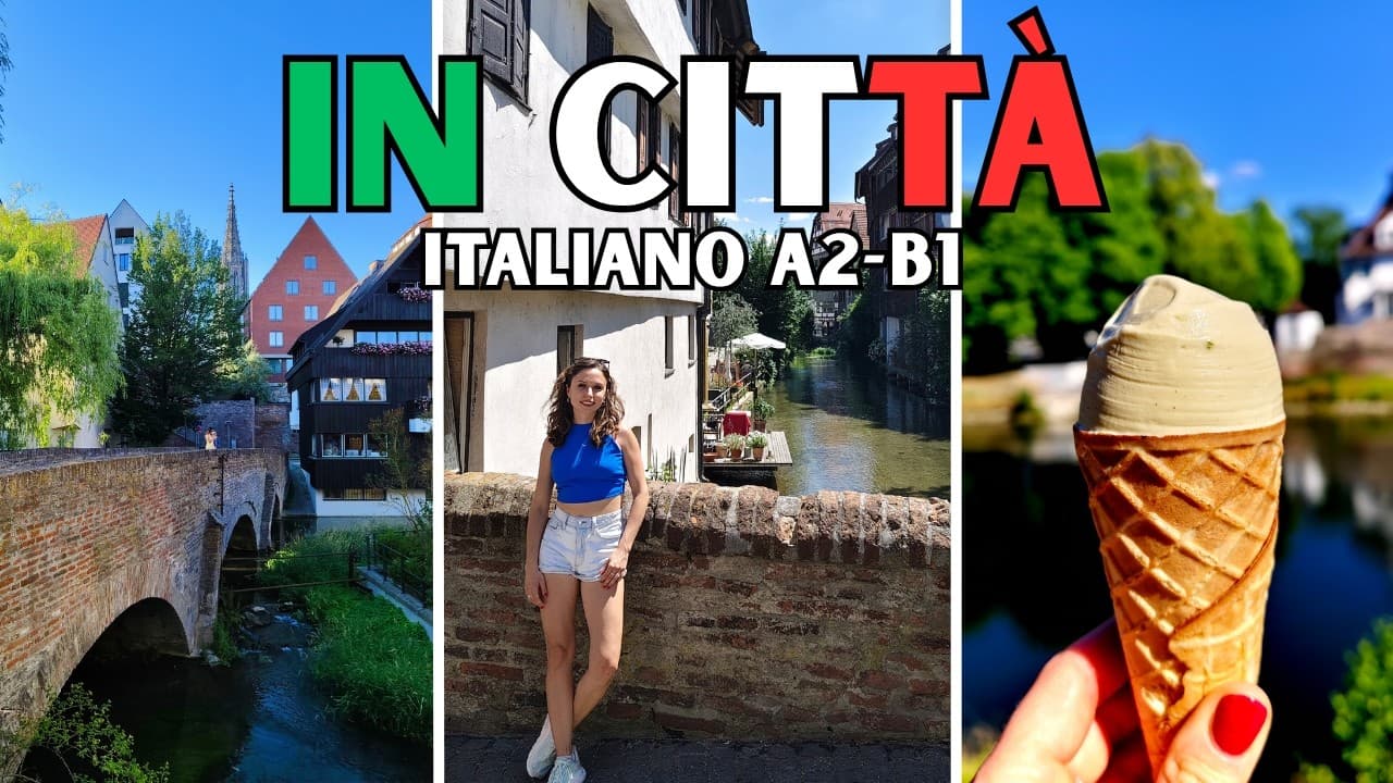 Un giro in città 🇮🇹 | Learn Italian walking with me (A2-B1)