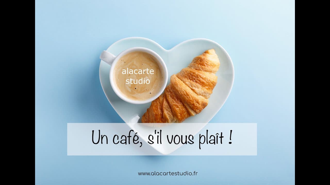 French for Beginners with subtitles - Un café, s'il vous plaît ! (Situation)
