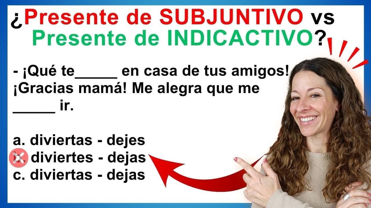 🧪Ejercicios de Presente de SUBJUNTIVO vs  Presente de INDICATIVO en ESPAÑOL | PIZARRA #1 | 🔝