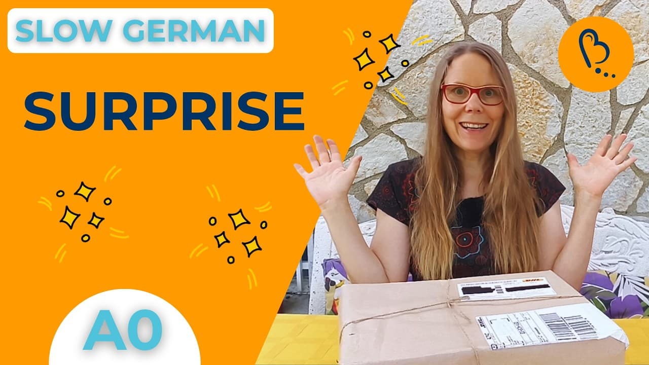Learn German with a Surprise Package from Germany📦 Easy Vlogs #26 | German Comprehensible Input [A0]