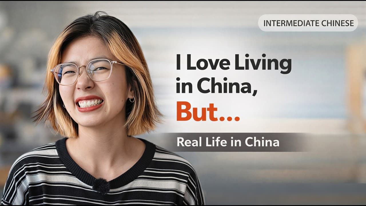 I Love Living in China, But… ｜ Real Life in China (HSK4) #chineselife #culture  #languagelearning