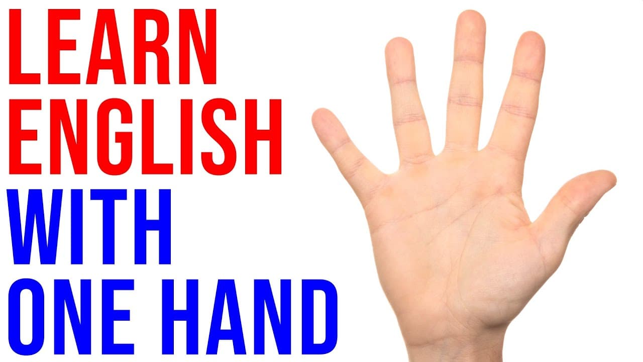 Begin Learning English Through Actions With One Hand | Total Physical Response (TPR) Method Example