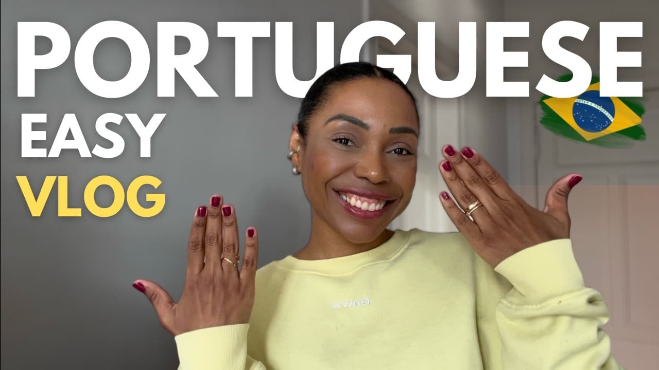 Learn Brazilian Portuguese Naturally While I Do My Nails | No Translation Needed