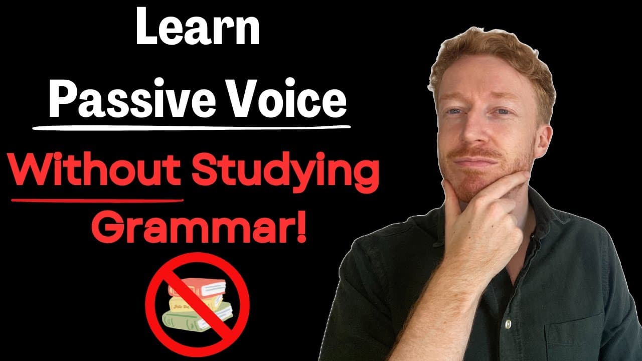 Learn English Grammar Easily -  The Passive Voice (Comprehensible Input)