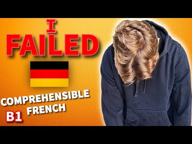 Why I failed with German?B1 French.