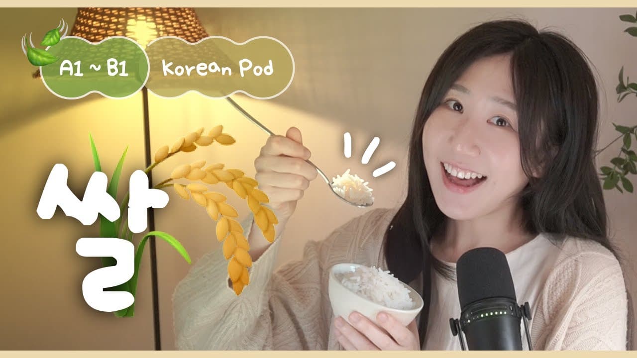 🍚 한국인의 삶과 쌀 | SDBD Korean Podcast for Beginner