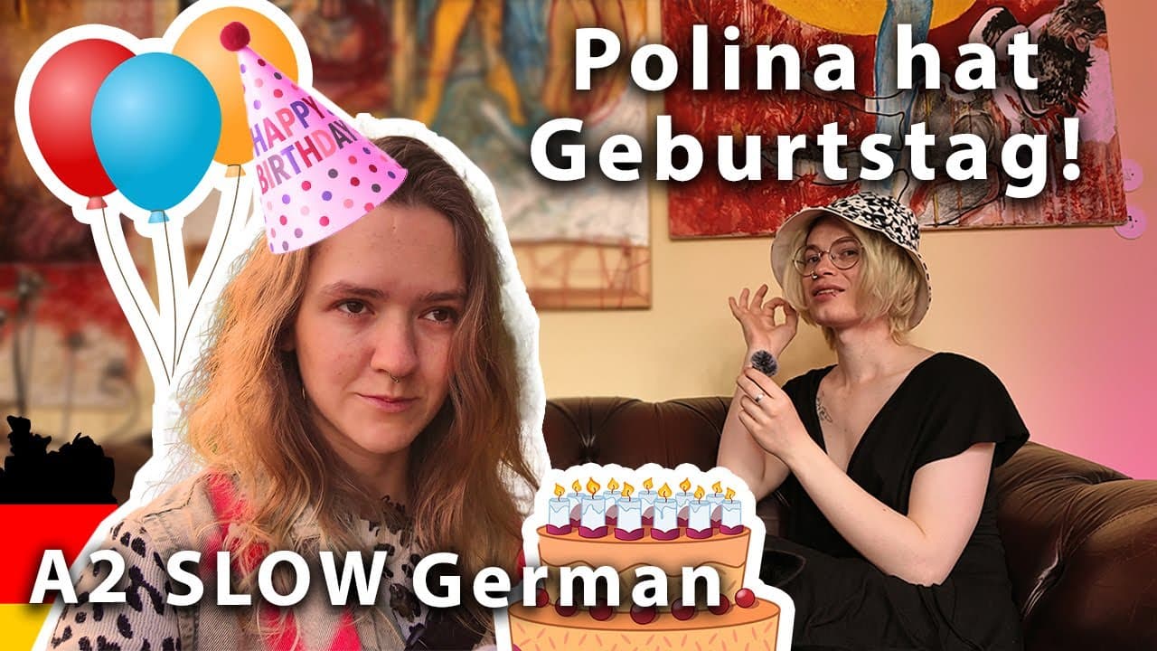 Wie feiert man Geburtstag in Deutschland? / German Comprehensible Input  Vlog in German from Germany