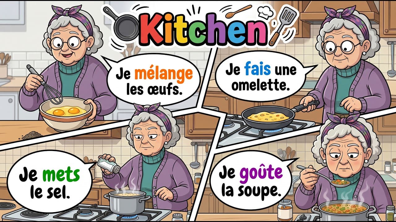 Learn French in the Kitchen with Grandma 👵🍳 | Daily Sentences