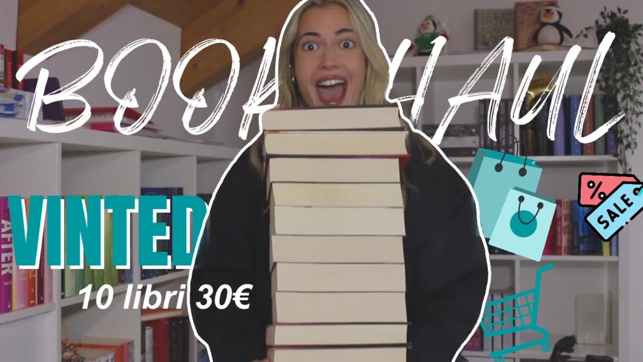 UNBOXING VINTED♡︎ 30€ per 10 LIBRI su vinted, libri usati #bookhaul #booktok