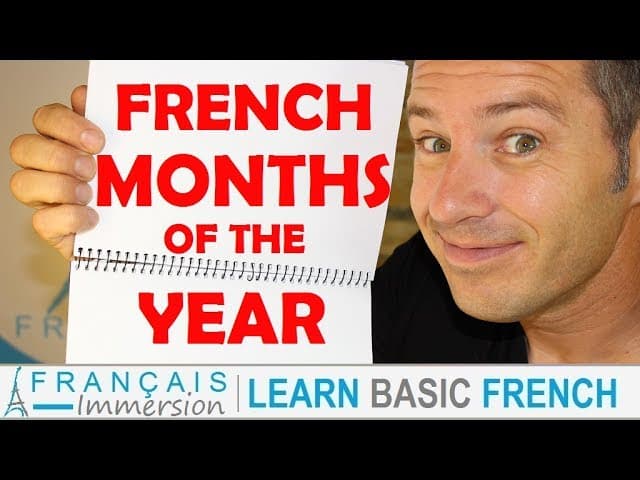 French MONTHS OF THE YEAR - Les Mois de l'Année + FUN! (Learn French with Funny French Lessons)