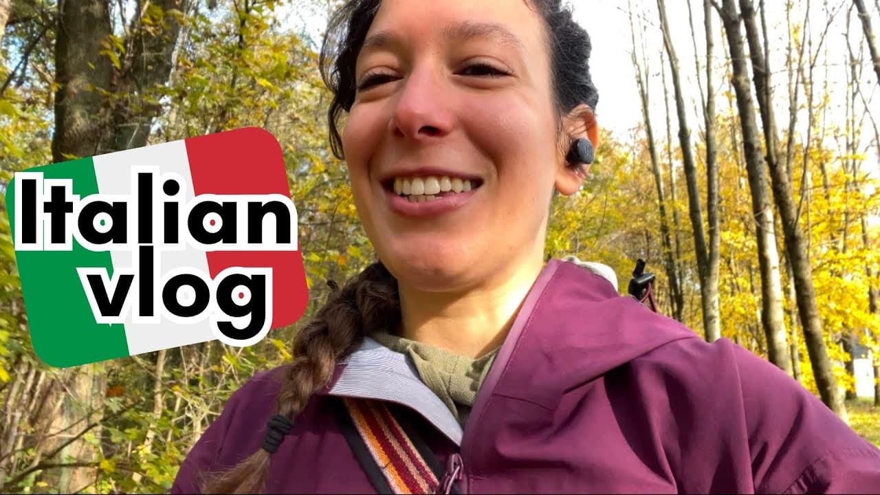 Learn Italian with vlogs and comprehensible input | Una passeggiata autunnale nel parco