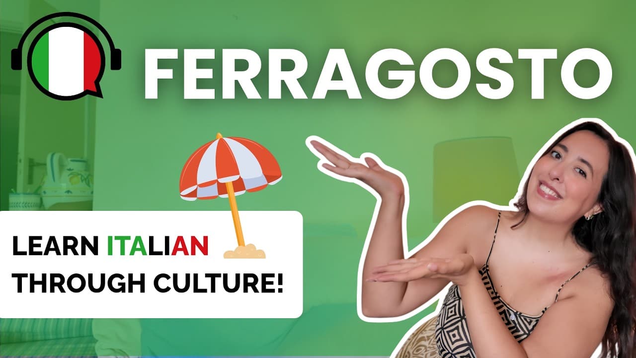 🏖️ Ferragosto Explained: The Italian Holiday You Need to Know! | Slow Italian (SUB ITA + ENG)