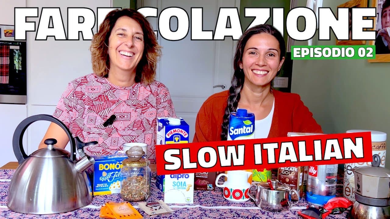 Italiano Lento 🇮🇹 Episodio 2: FARE COLAZIONE e Bevande | Impara l’italiano ascoltando #italiano
