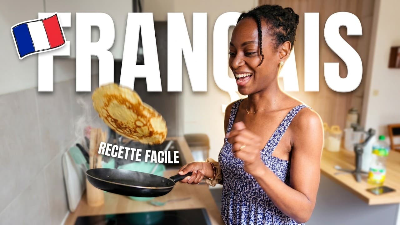 Learn French While Cooking 🇫🇷 Easy Crêpes Recipe (Comprehensible Input)