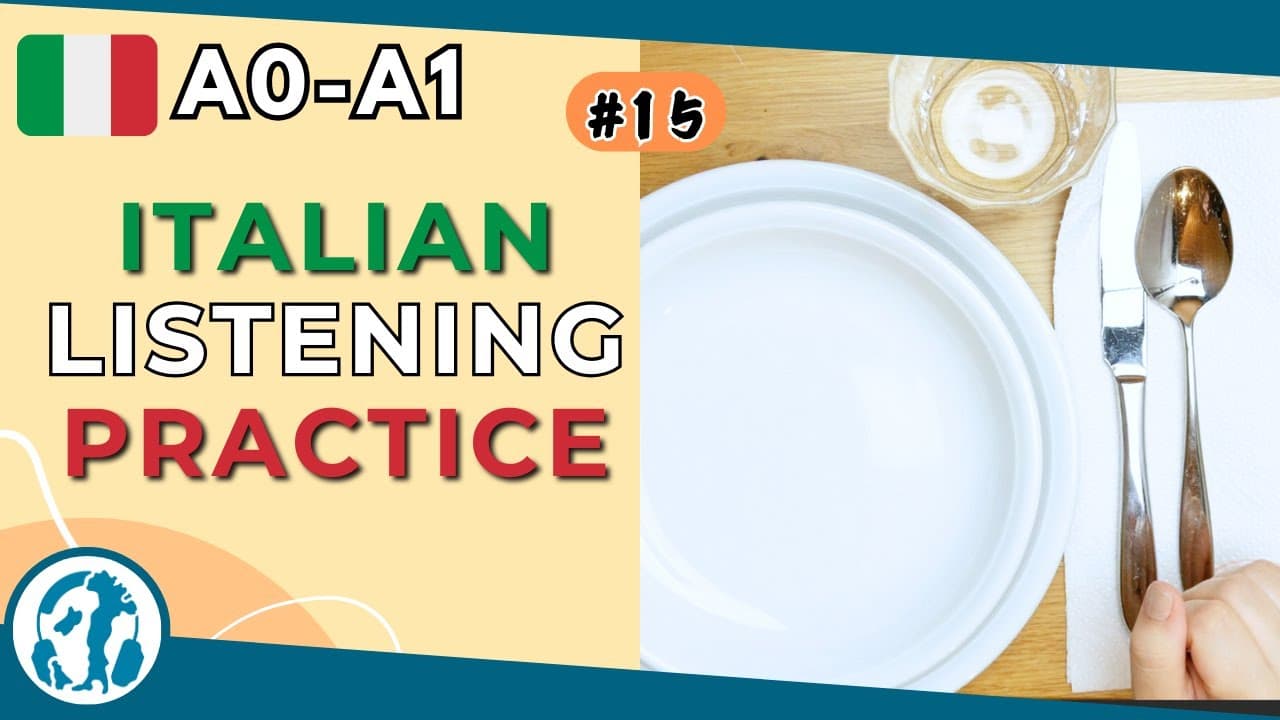 ✋🏻👁️ #15 | Dinner table (Italian for absolute beginners)