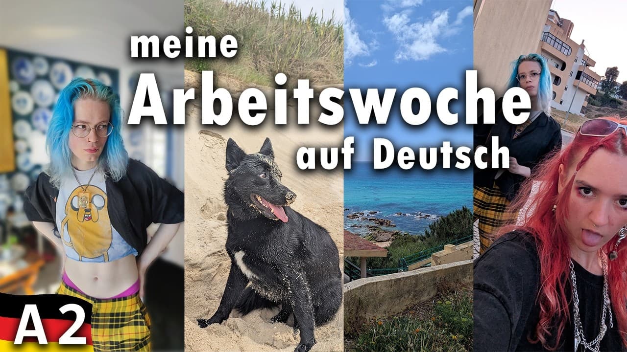 Real-life Vlog auf Deutsch / A2-B1 beginner to intermediate German Comprehensible Input