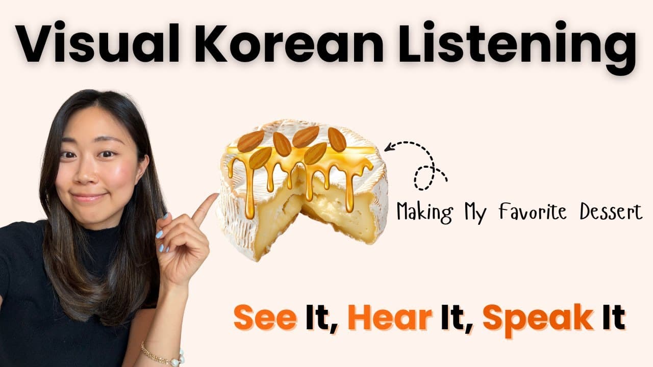 Visual Korean Listening For Beginners || Making My Favorite Dessert 🧀