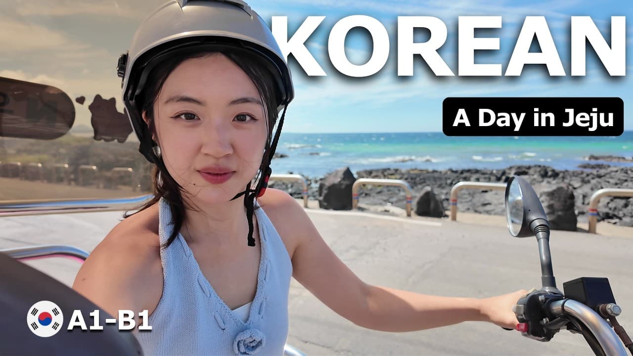 Learn Korean the EASY way | Slow Korean + Real- Life Conversations (A Day in Jeju)