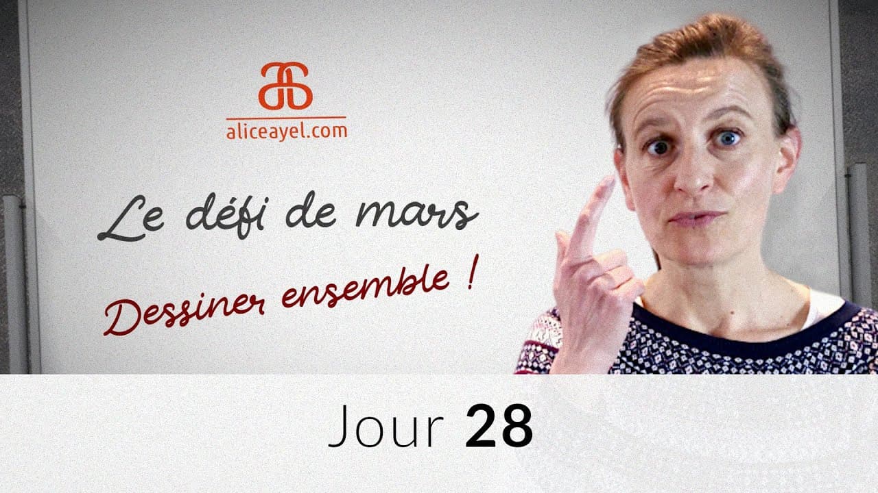 Le défi de Mars - Jour 28 : dessiner le laboureur et ses enfants