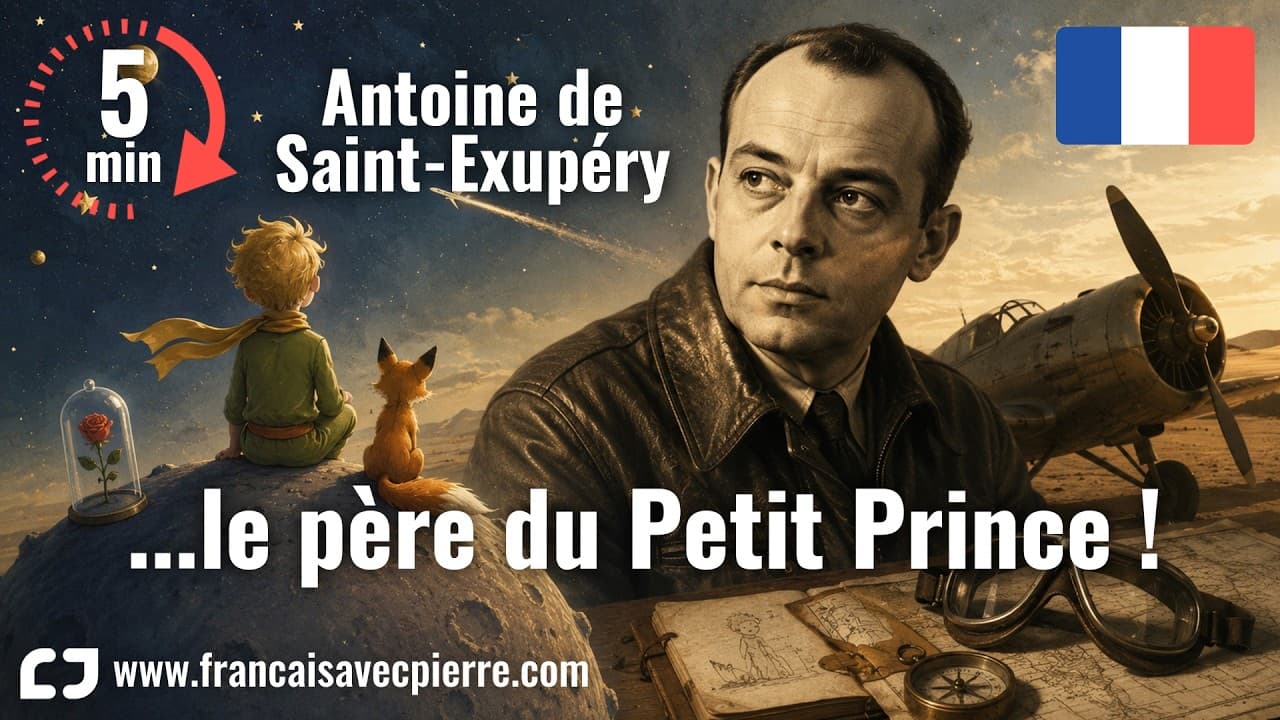 Antoine de Saint Exupéry, le père du Petit Prince - 5 minutes de français