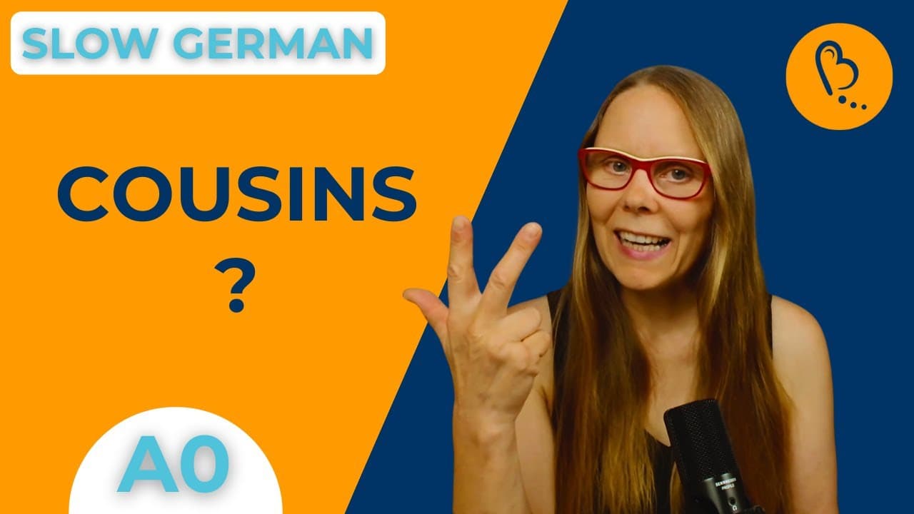 Do I Have Cousins? 👨‍👩‍👧 | Self-Introduction #9 | German Comprehensible Input [A0] - Total Beginner