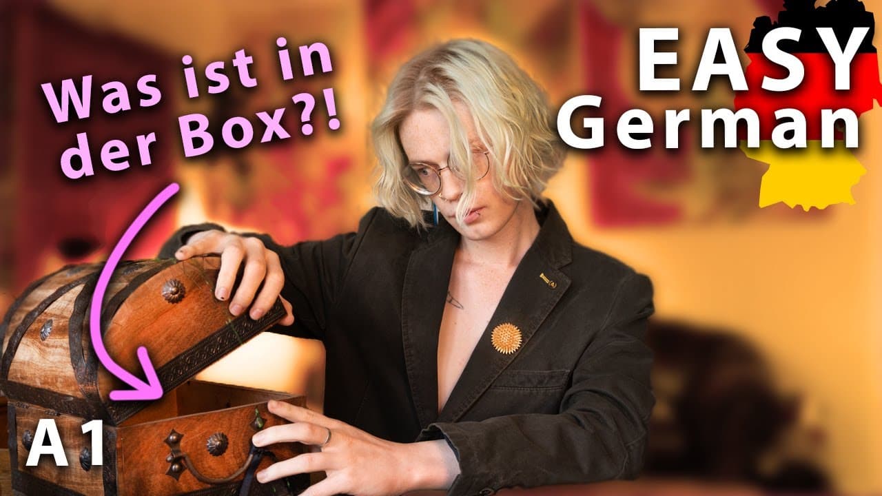 Learn German with this game - BEGINNER German Comprehensible Input / Slow and easy German A1 - A2