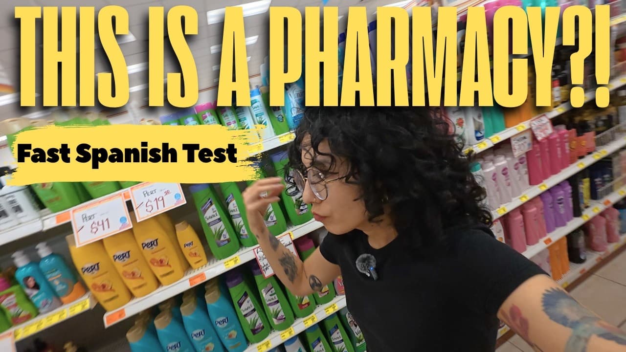 Inside a Mexican Pharmacy! 🛒 (Can You Understand FAST Spanish?) 🇲🇽