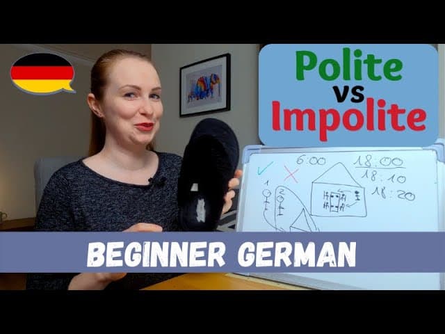 Polite vs Impolite Things / Social Rules In Germany│Pre-Beginner German