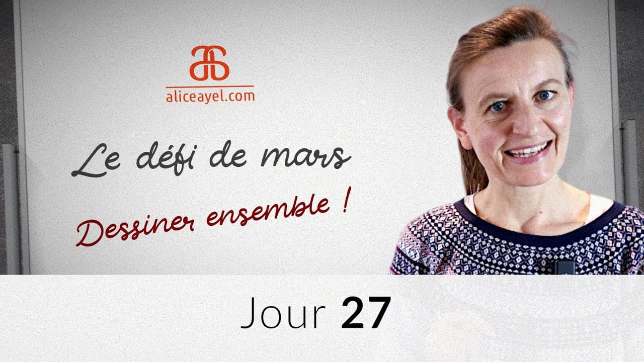 Le défi de Mars - Jour 27 : dessiner l'empereur et le rossignol