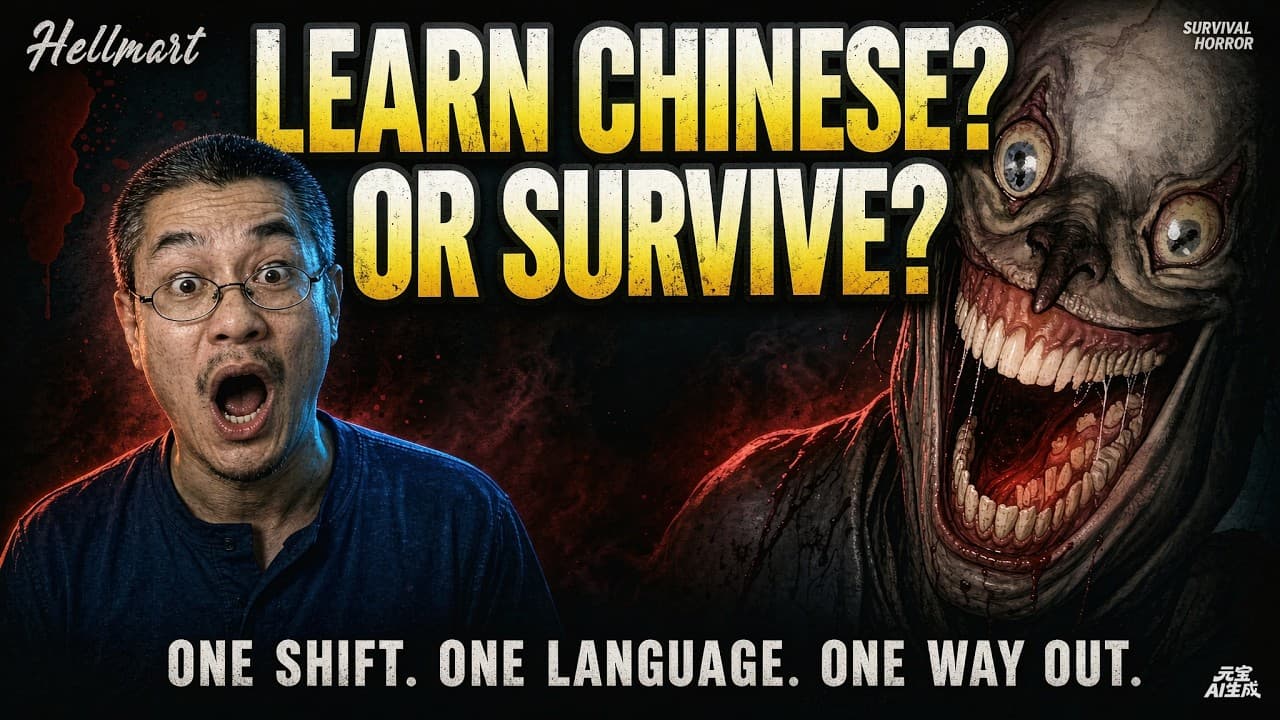 Learn Chinese Through a Horror Game?! 😱 | 地狱超市 Hellmart | EP 1