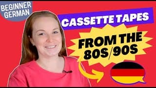 Favourite German cassette tapes from my childhood - slow German│Pre-Beginner German