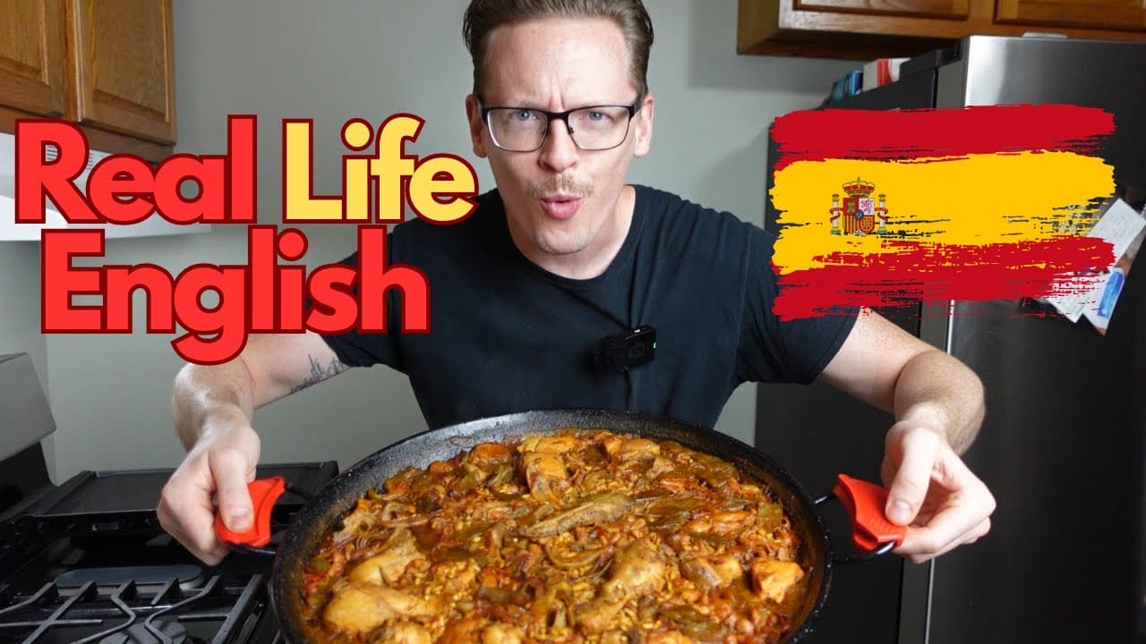 Learn Real Life English: Cooking Authentic Spanish Paella Valenciana 🇪🇸 | Comprehensible Input