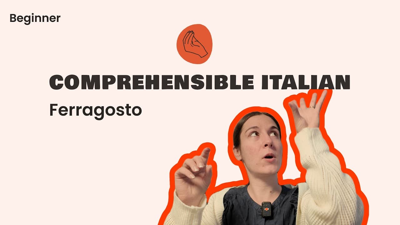 Summer in Italy 🇮🇹 Ferragosto  | Months, Days & Celebrations | Beginner Italian (A1)