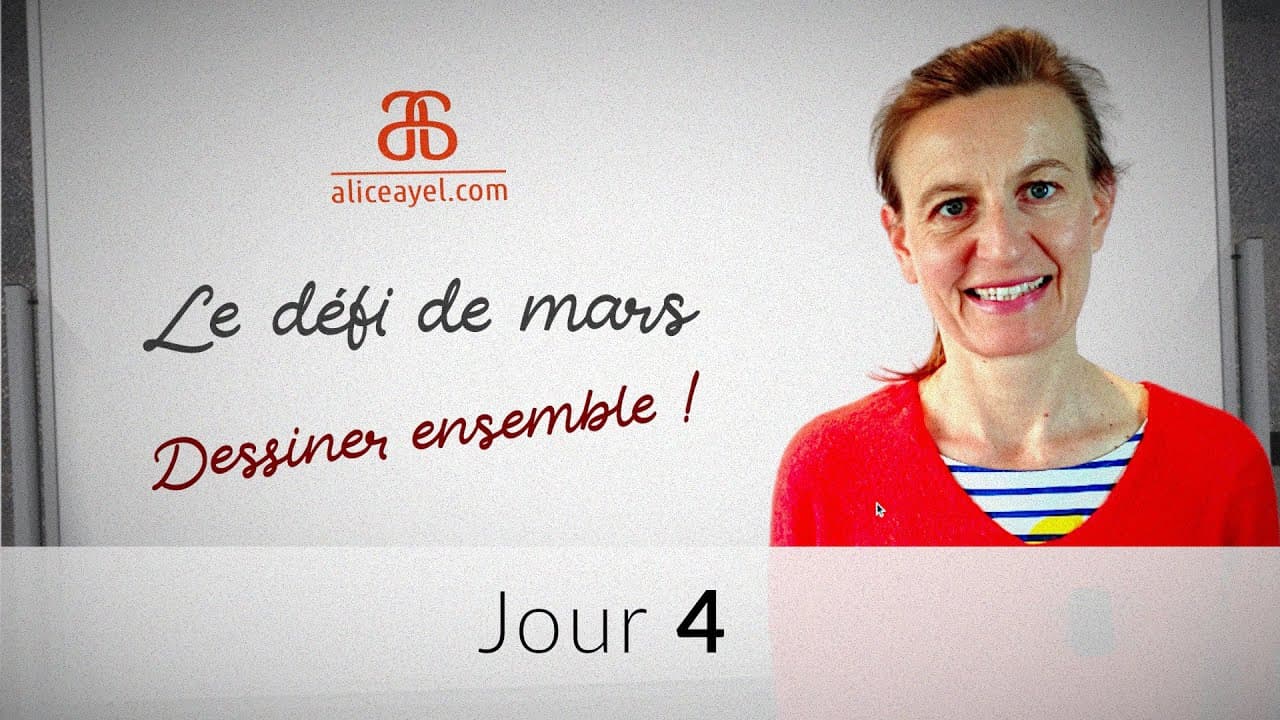 Le défi de Mars - Jour 4 : dessiner une personne amoureuse