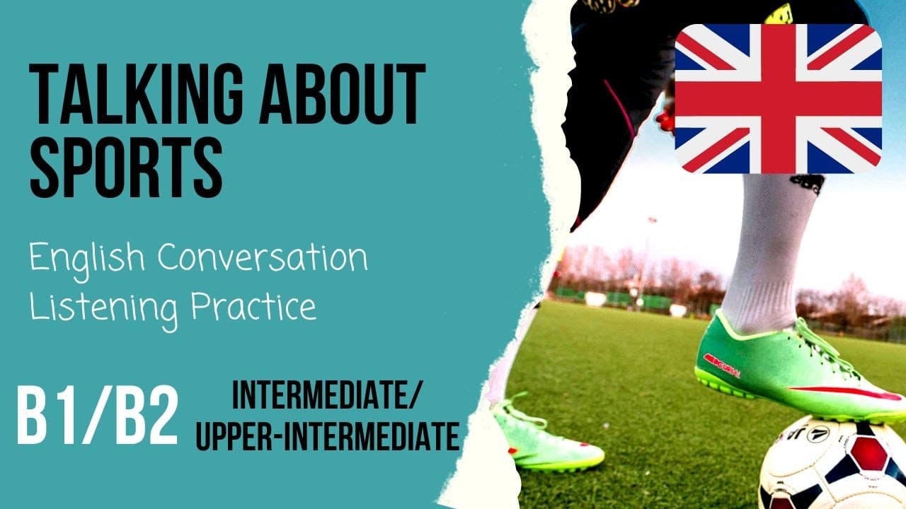 ⚽SPORTS🏈Intermediate English conversation with native speakers Listening practice🐘