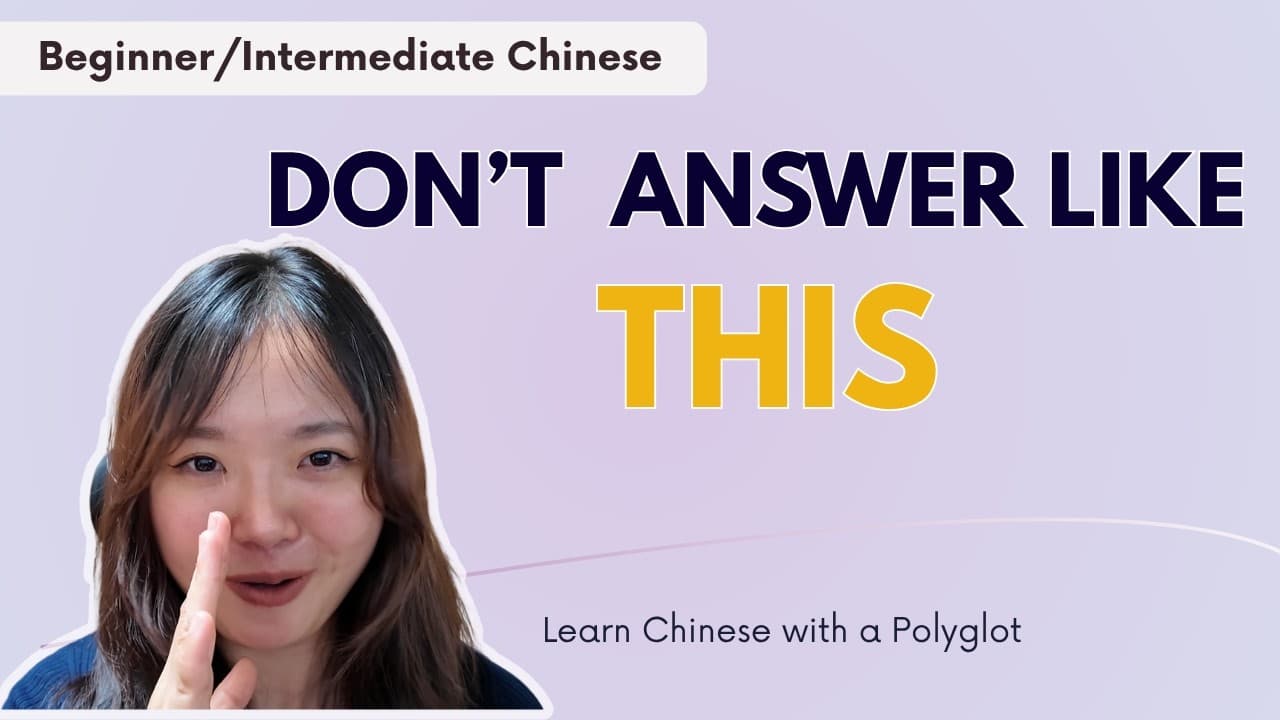 6 Questions Chinese People Always Ask Foreigners | Beginner/Intermediate