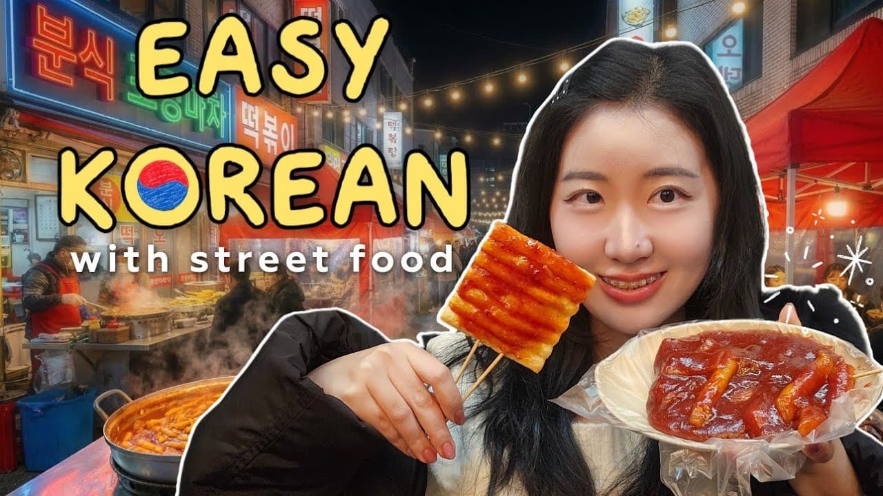 Just Watch & Pick Up Real Korean Through Street Food 🍢 Easy comprehensible input for beginners 