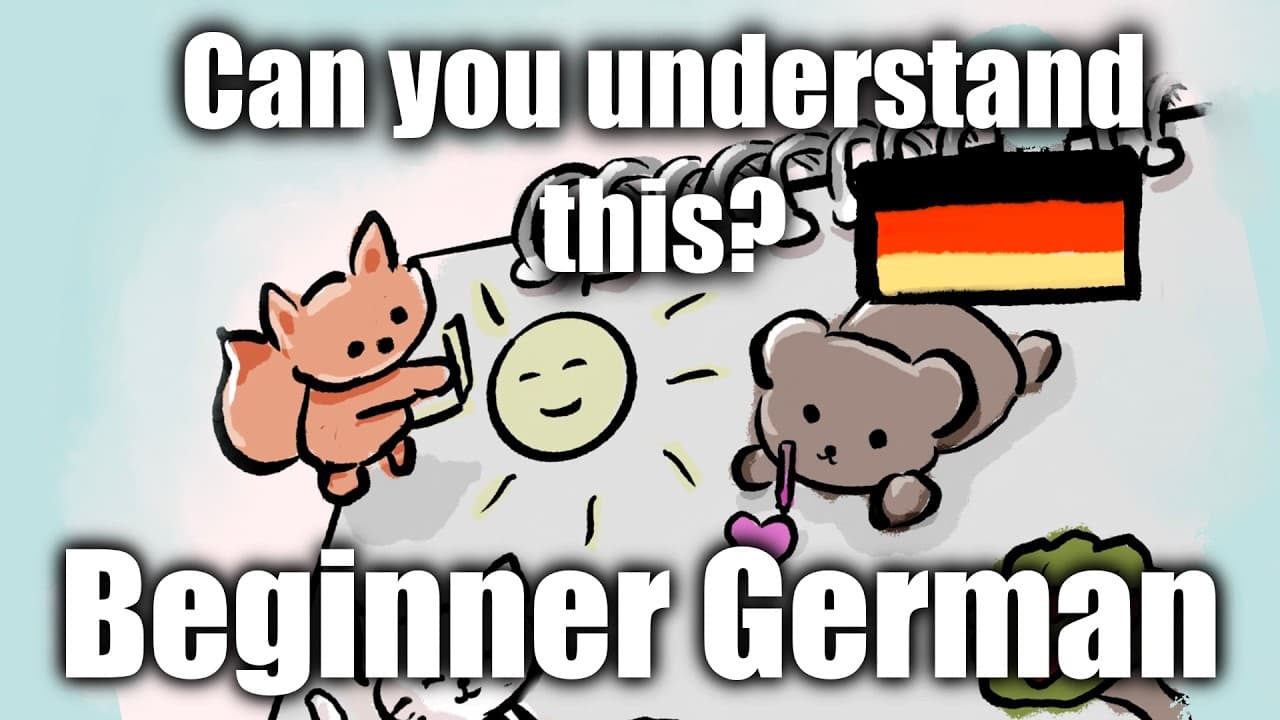 Comprehensible Input German, the animals are painting, superbeginner A0, A1