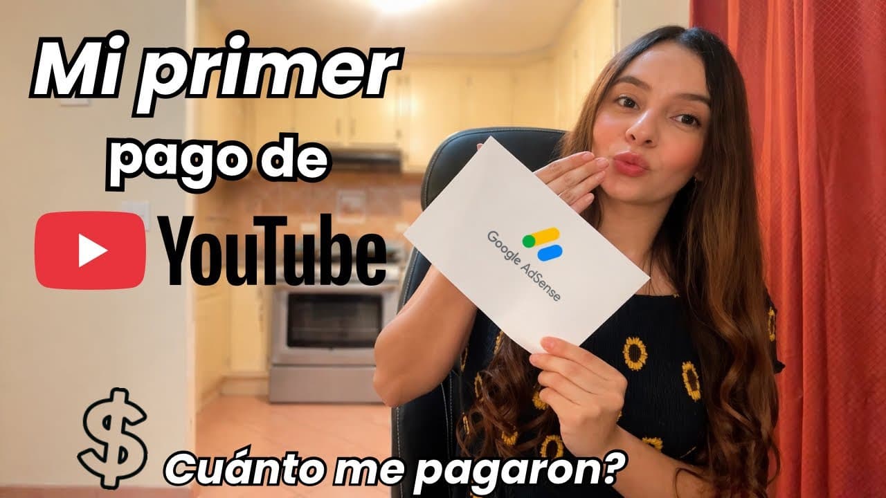 Mi primer pago de YouTube 💵 ¿Cuánto paga con pocos suscriptores? Mi experiencia