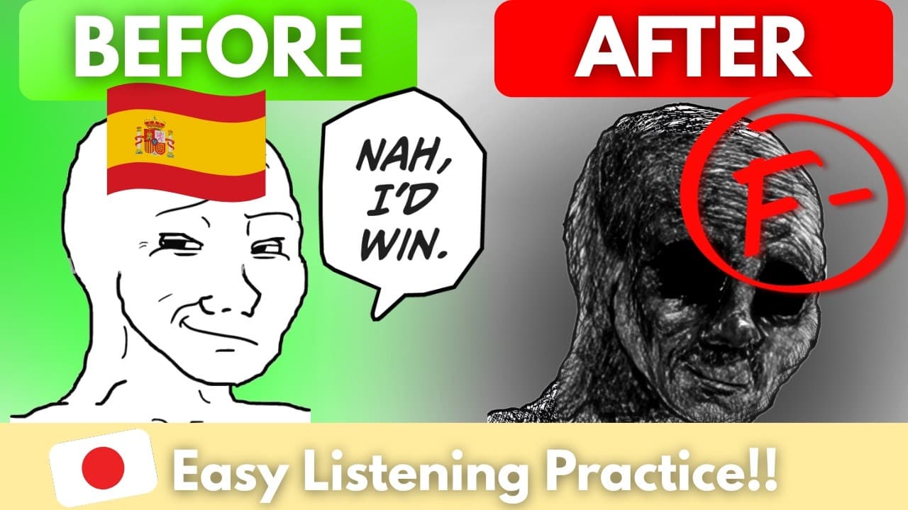 When Learning Spanish Hits Hard...  | Learn Japanese the EASY way【日本語聴解】